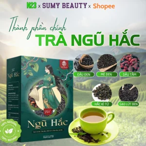 Trà Ngũ Hắc Thảo Mộc – Giúp Đen Tóc, Kích Mọc Tóc, Ngăn Rụng Tóc, Da Sáng Khỏe